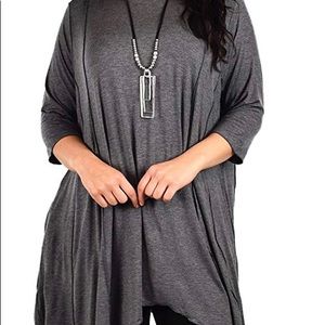 Women’s Plus Size Asymmetrical Fishtail Tunic